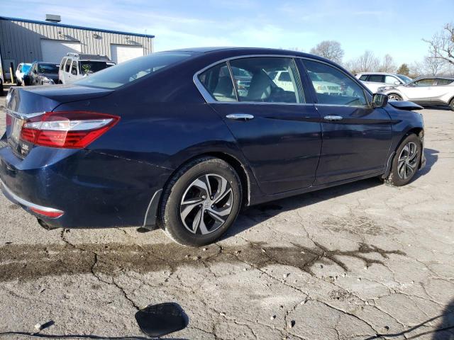 1HGCR2F37GA002043 - 2016 HONDA ACCORD LX BLUE photo 3