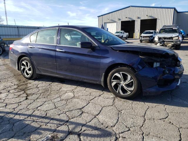 1HGCR2F37GA002043 - 2016 HONDA ACCORD LX BLUE photo 4