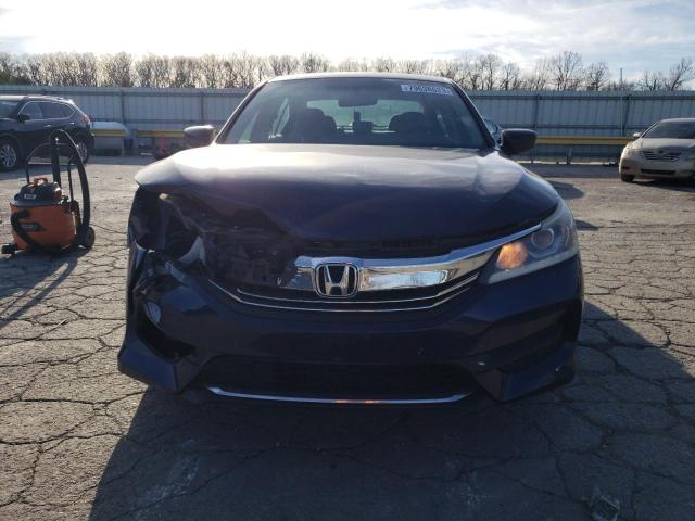 1HGCR2F37GA002043 - 2016 HONDA ACCORD LX BLUE photo 5