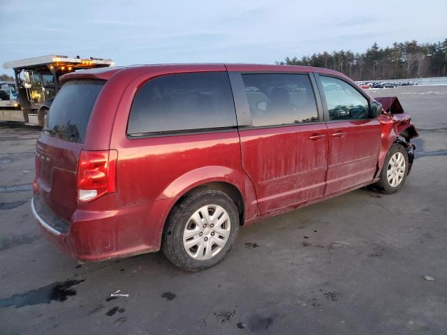 2C4RDGBG3FR569342 - 2015 DODGE GRAND CARA SE RED photo 3