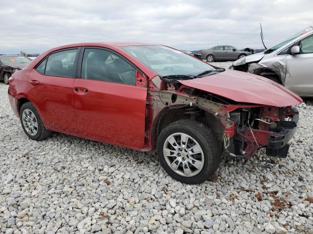 2T1BURHE1FC417417 - 2015 TOYOTA COROLLA L RED photo 4