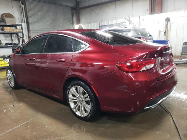 1C3CCCABXFN536265 - 2015 CHRYSLER 200 LIMITED MAROON photo 2