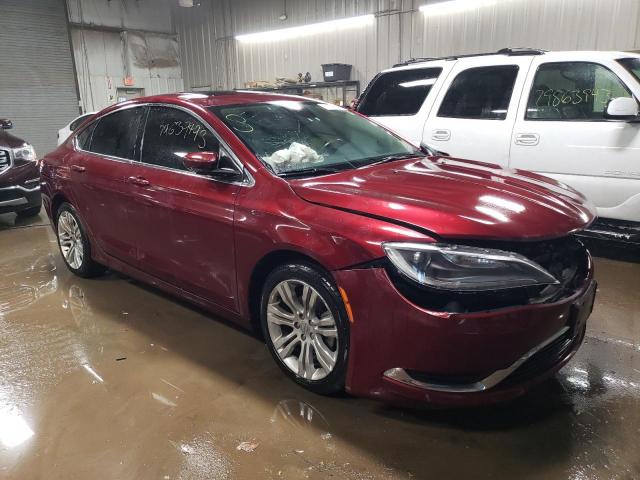 1C3CCCABXFN536265 - 2015 CHRYSLER 200 LIMITED MAROON photo 4