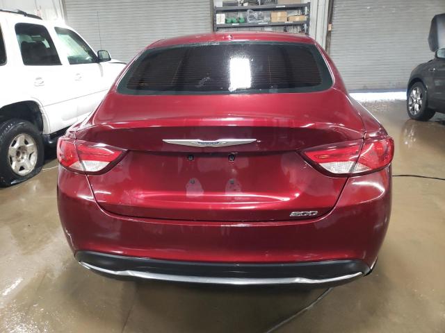1C3CCCABXFN536265 - 2015 CHRYSLER 200 LIMITED MAROON photo 6