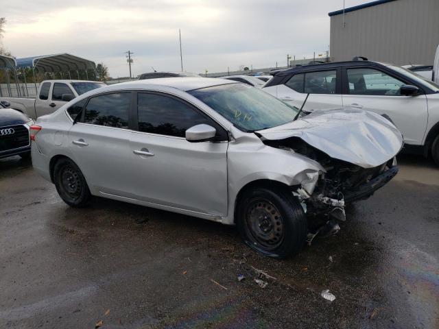 3N1AB7AP9EY254633 - 2014 NISSAN SENTRA S SILVER photo 4