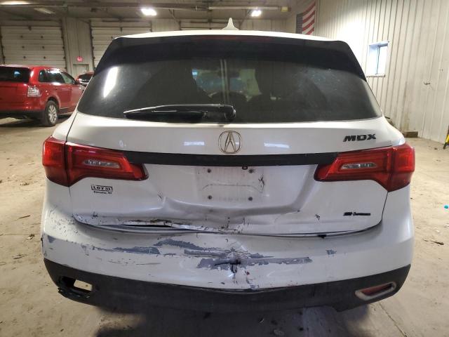 5FRYD4H27EB009922 - 2014 ACURA MDX WHITE photo 6