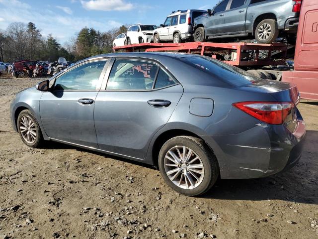 2T1BURHE2EC190950 - 2014 TOYOTA COROLLA L GRAY photo 2