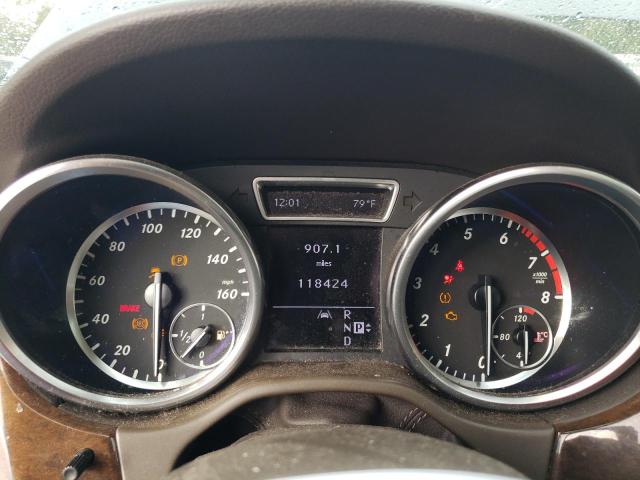 4JGDA5HB7CA025649 - 2012 MERCEDES-BENZ ML 350 4MATIC BLACK photo 9