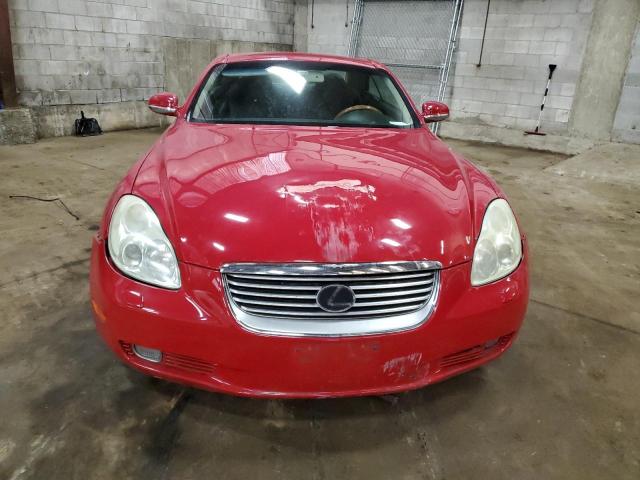 JTHFN48Y320002534 - 2002 LEXUS SC 430 RED photo 5