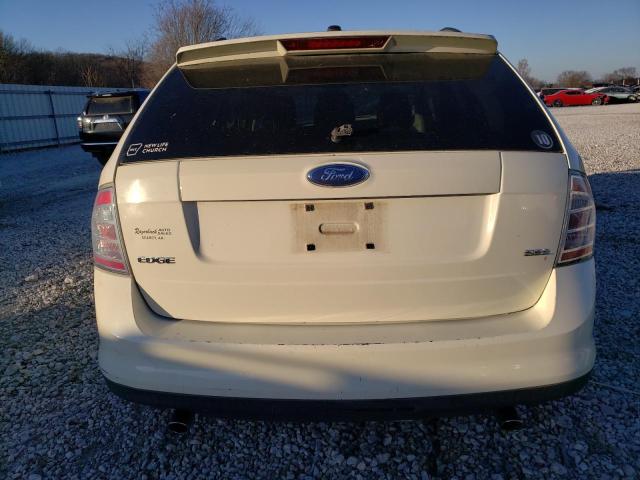 2FMDK38C87BB28275 - 2007 FORD EDGE SEL WHITE photo 6