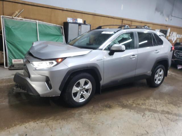 4T3R6RFV9MU017104 - 2021 TOYOTA RAV4 XLE GRAY photo 1