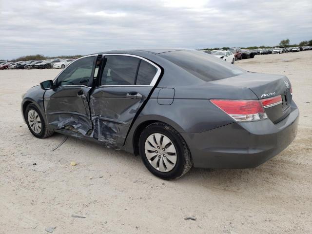 1HGCP2F36CA014040 - 2012 HONDA ACCORD LX GRAY photo 2