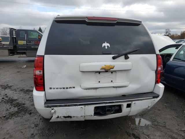 1GNSKKE70DR376047 - 2013 CHEVROLET SUBURBAN K1500 LTZ WHITE photo 6