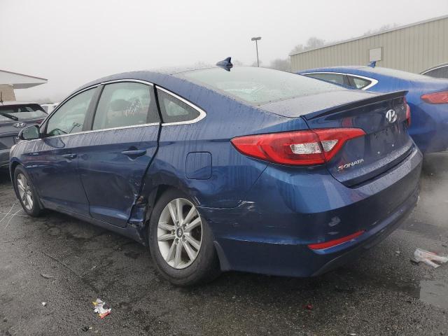 5NPE24AF8GH411671 - 2016 HYUNDAI SONATA SE BLUE photo 2