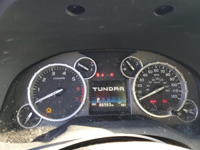 5TFRY5F11HX220893 - 2017 TOYOTA TUNDRA DOUBLE CAB SR/SR5 BLACK photo 9