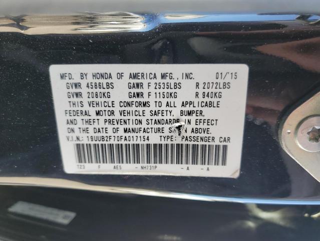 19UUB2F70FA017154 - 2015 ACURA TLX ADVANCE BLACK photo 12