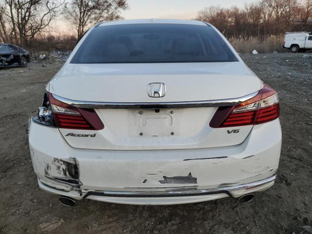 1HGCR3F80GA035581 - 2016 HONDA ACCORD EXL WHITE photo 6