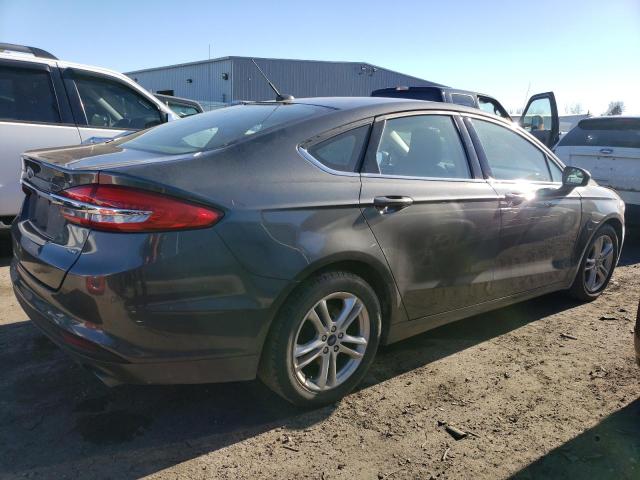 3FA6P0H72JR212526 - 2018 FORD FUSION SE GRAY photo 3