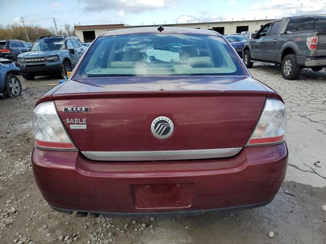 1MEHM42W58G620179 - 2008 MERCURY SABLE PREMIER RED photo 6