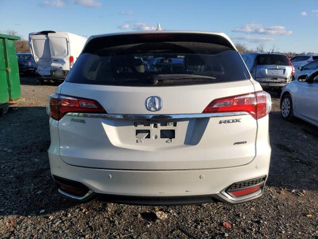 5J8TB4H70GL011591 - 2016 ACURA RDX ADVANCE WHITE photo 6