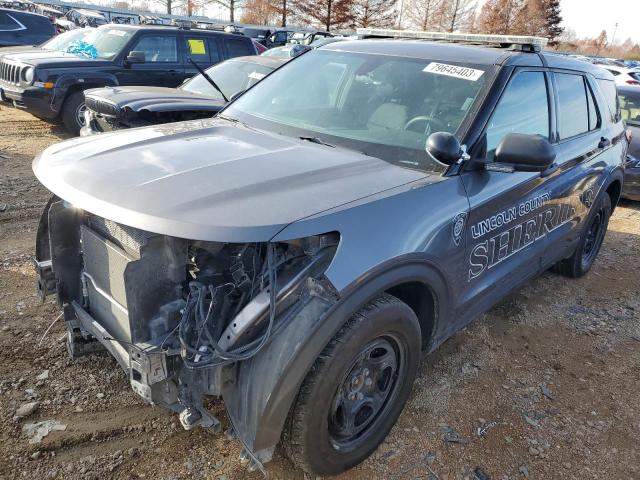 1FM5K8AB6LGC15193 - 2020 FORD EXPLORER POLICE INTERCEPTOR GRAY photo 1