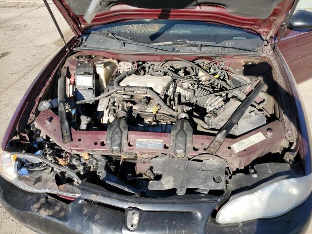 2G1WW12E349447000 - 2004 CHEVROLET MONTE CARL LS BURGUNDY photo 11