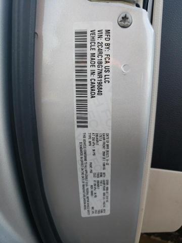 2C4RC1BG7NR196840 - 2022 CHRYSLER PACIFICA TOURING L 银色 照片 13