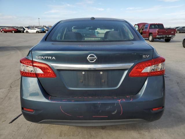 3N1AB7AP0FY342715 - 2015 NISSAN SENTRA S BLUE photo 6