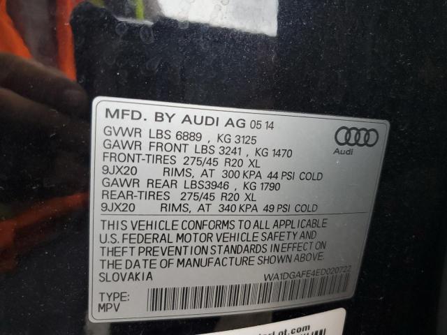 WA1DGAFE4ED020722 - 2014 AUDI Q7 PRESTIGE 黑色 照片 14