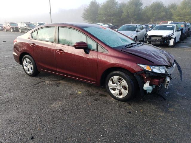 19XFB2F53FE290169 - 2015 HONDA CIVIC LX MAROON photo 4