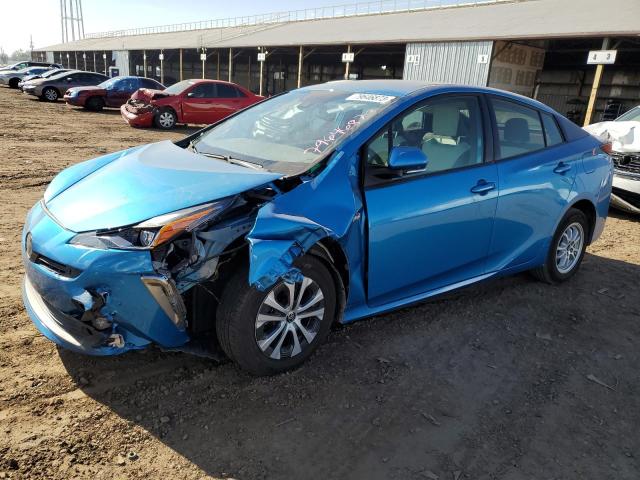 JTDL9MFU4M3030269 - 2021 TOYOTA PRIUS LE BLUE photo 1