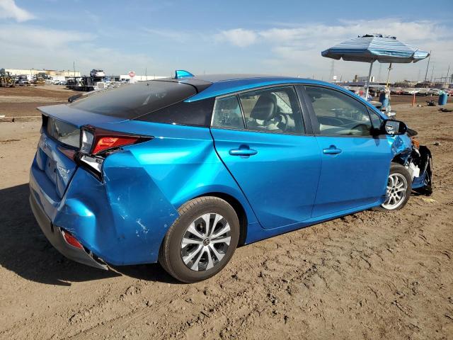 JTDL9MFU4M3030269 - 2021 TOYOTA PRIUS LE BLUE photo 3