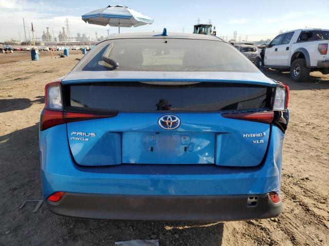 JTDL9MFU4M3030269 - 2021 TOYOTA PRIUS LE BLUE photo 6