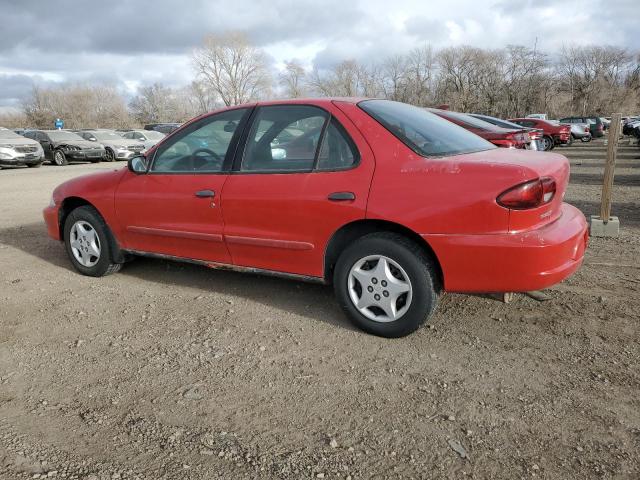 1G1JC524X17275689 - 2001 CHEVROLET CAVALIER BASE RED photo 2