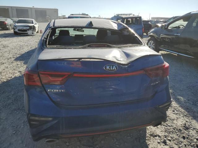 3KPF44AC4ME353501 - 2021 KIA FORTE GT BLUE photo 6