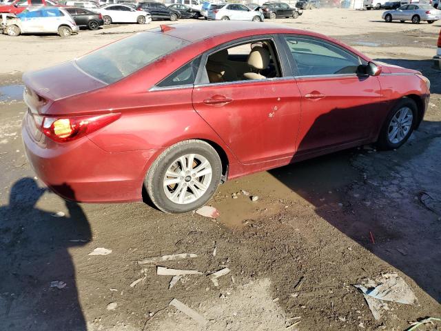 5NPEB4AC9DH727100 - 2013 HYUNDAI SONATA GLS RED photo 3