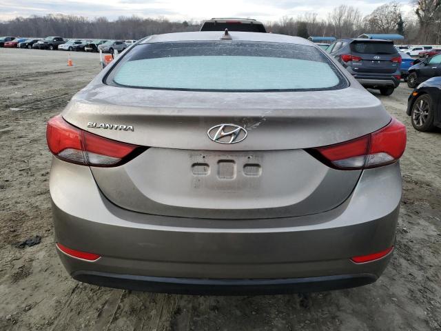 5NPDH4AE4GH749411 - 2016 HYUNDAI ELANTRA SE BROWN photo 6