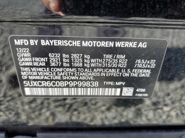 5UXCR6C08P9P99838 - 2023 BMW X5 XDRIVE40I BLACK photo 13