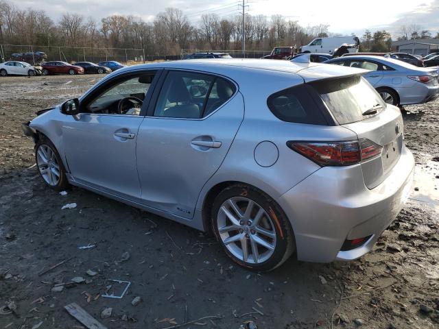 JTHKD5BHXE2175427 - 2014 LEXUS CT 200 SILVER photo 2