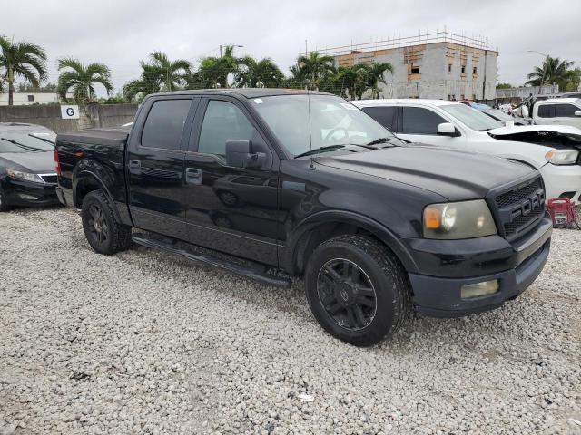 1FTPW12555KE12311 - 2005 FORD F150 SUPERCREW BLACK photo 4