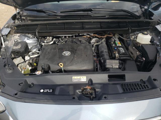 5TDHZRAH8MS080149 - 2021 TOYOTA HIGHLANDER XLE BLUE photo 12