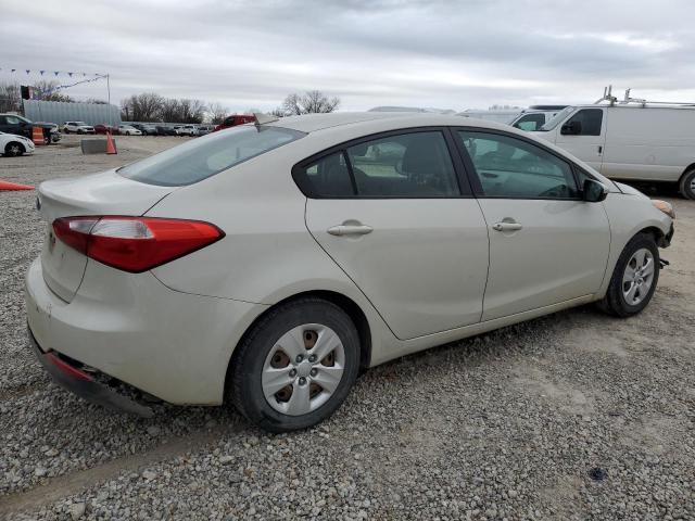 KNAFK4A64E5060692 - 2014 KIA FORTE LX BEIGE photo 3