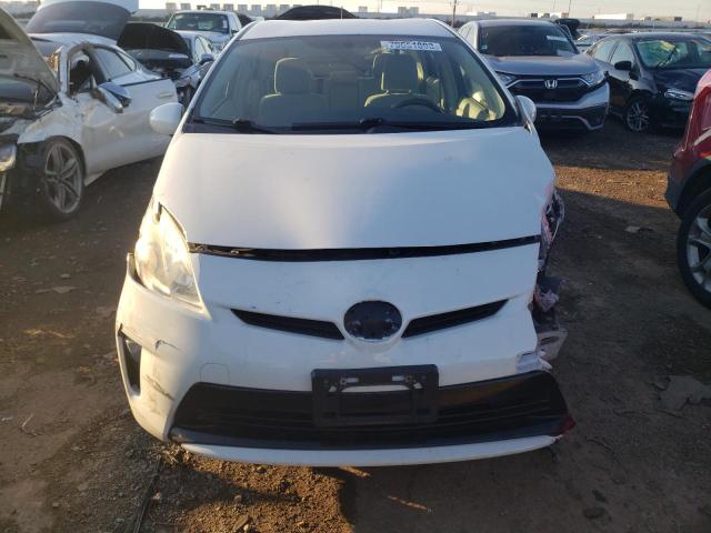 JTDKN3DU3E1771921 - 2014 TOYOTA PRIUS WHITE photo 5