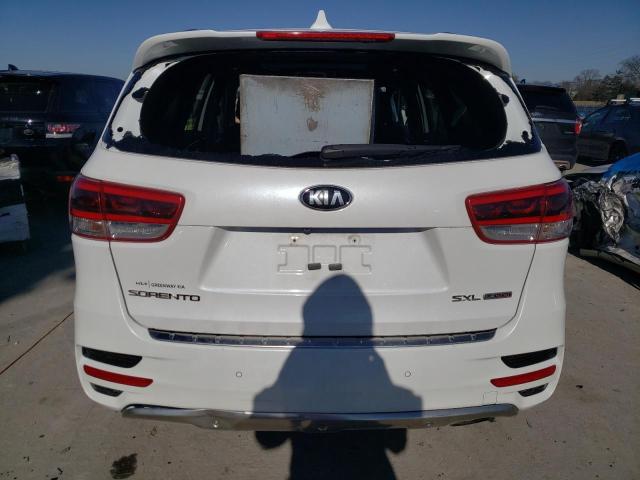 5XYPK4A14GG008226 - 2016 KIA SORENTO SX WHITE photo 6