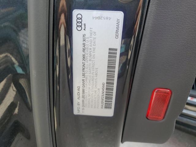 WAUSFAF23LN045640 - 2020 AUDI S7 PRESTIGE BLACK photo 12