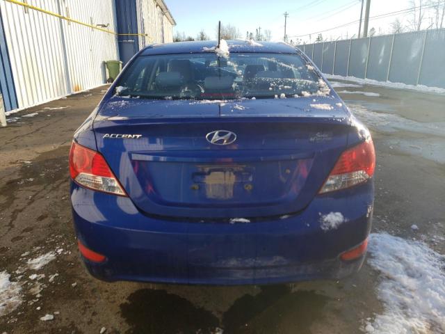 KMHCT4AE0CU246576 - 2012 HYUNDAI ACCENT GLS BLUE photo 6