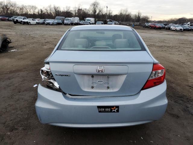 19XFB2F50CE353661 - 2012 HONDA CIVIC LX BLUE photo 6