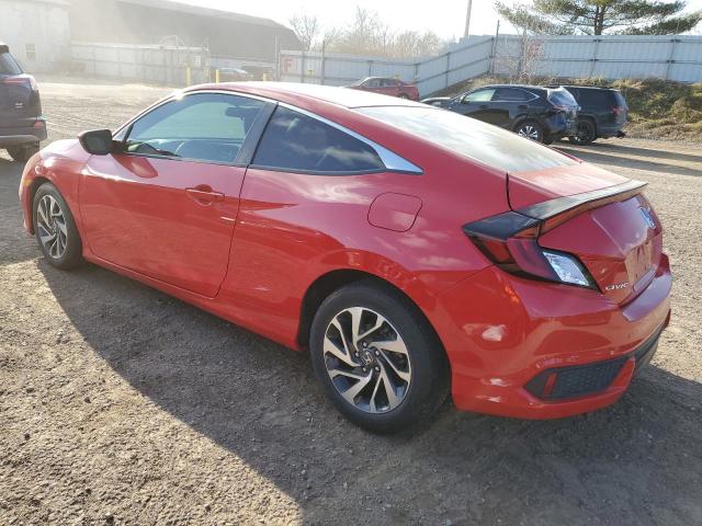 2HGFC4B61KH300043 - 2019 HONDA CIVIC LX RED photo 2