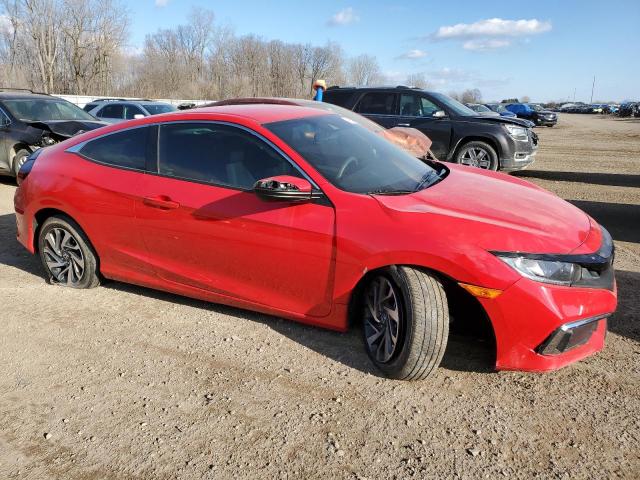 2HGFC4B61KH300043 - 2019 HONDA CIVIC LX RED photo 4