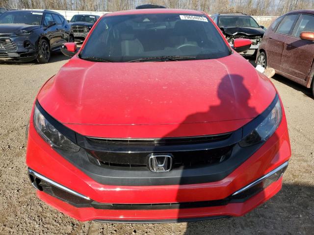 2HGFC4B61KH300043 - 2019 HONDA CIVIC LX RED photo 5